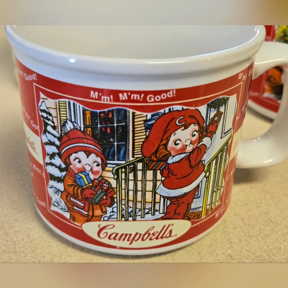 Campbell's kids mugs set of 4 Vintage season scenes